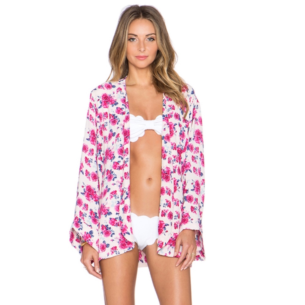 Pink Rose Kimono/CoverUp | Revolve | ToriPraver